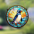 Penguin Stained Glass Effect Suncatcher